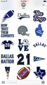 dallas football sticker pack experience iphone images 2
