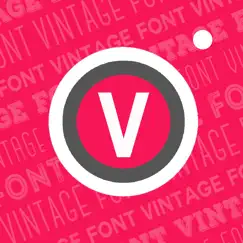 vintage font - write on photos logo, reviews