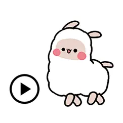 animated little alpaca sticker logo, reviews
