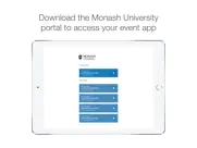 monash university events portal ipad capturas de pantalla 1