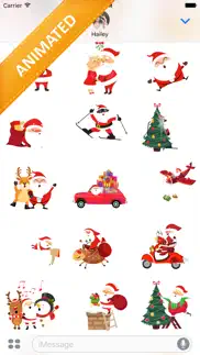 animated xmas santa stickers iphone images 3