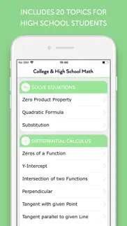 high school math - calculus iPhone Captures Décran 3