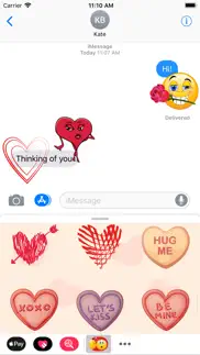 adorable couple love stickers iphone images 1