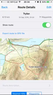 snowdonia maps offline iPhone Captures Décran 3