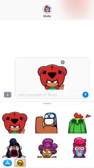 Animerte emojier Brawl Stars iphone bilder 0