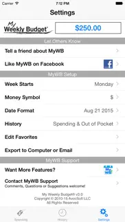 my weekly budget - mywb iphone images 4