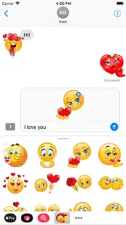 i love you emoji stickers iPhone Captures Décran 1