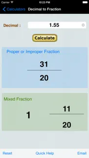 decimal to fraction converter+ iphone images 2