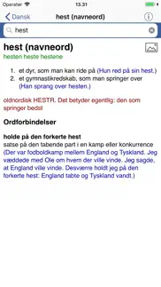 din danske ordbog iphone capturas de pantalla 1