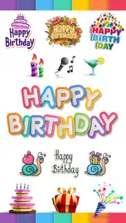 happy birthday stickers pack iphone images 1