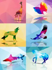 wildlife geometric sticker app ipad images 3