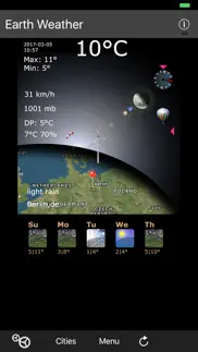 earth weather lite iPhone Captures Décran 1