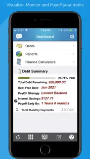 debt free - pay off your debt iphone capturas de pantalla 1