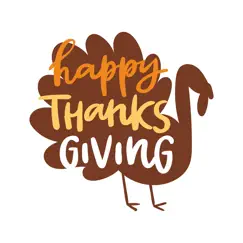 happy thanksgiving sticker sms logo, reviews