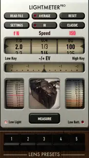mylightmeter pro iphone capturas de pantalla 2