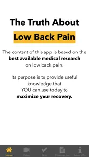 the truth about low back pain iphone images 1