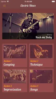 electric blues guitar lessons iphone capturas de pantalla 1
