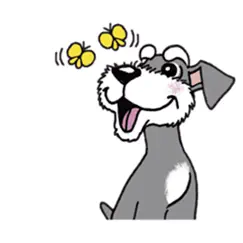cute miniature schnauzer dog logo, reviews
