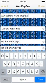 wep keys for wifi passwords iPhone Captures Décran 2