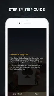 rising card magic trick iPhone Captures Décran 4