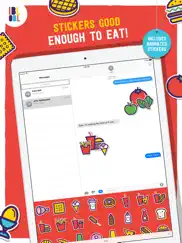 ibbleobble food stickers for imessage ipad images 2