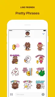 line friends pretty phrases iphone images 2