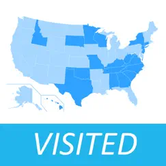 visited states map pro logo, reviews