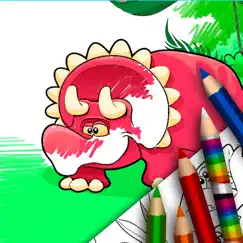 dinosaurs - coloring book logo, reviews