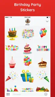 happy birthday sticker hbd app iphone images 3
