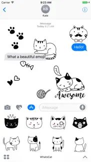 whatscat - cat.s emoji for imessage and whatsapp iphone resimleri 2