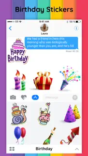 happy birthday stickers pack iphone images 2