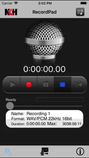 recordpad sound recorder iPhone Captures Décran 1