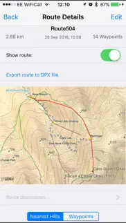 cairngorms maps offline iPhone Captures Décran 3