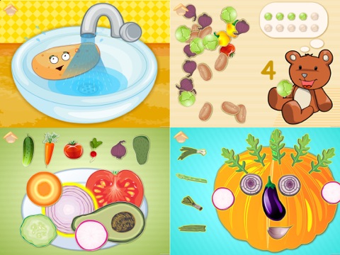 Смешные овощи! Развивающие игры для детей малышей айпад изображения 1