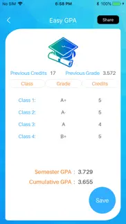 easy gpa calculator iphone images 3