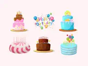 3d happy birthday cake sticker ipad images 2