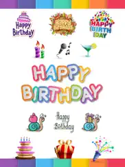 happy birthday stickers pack ipad images 1