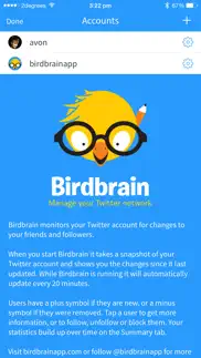 birdbrain ~ stats for twitter iphone capturas de pantalla 1