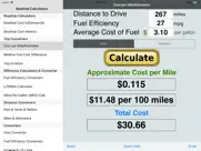 roadtrip gas cost calculator iPad Captures Décran 2