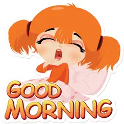 good morning stickers pack logo, reviews