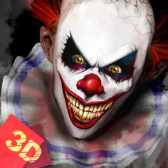 creepy clown night chase 3d logo, reviews