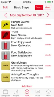 mindful eating tracker iphone resimleri 1