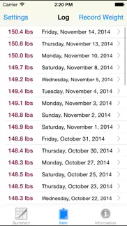 pregnancy pounds - weight tracking app iphone images 3