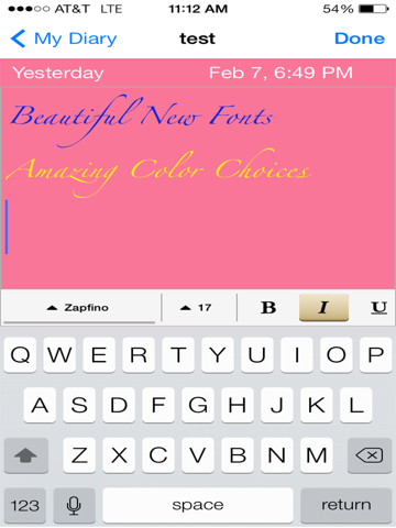 mon journal intime pour filles iPad Captures Décran 3