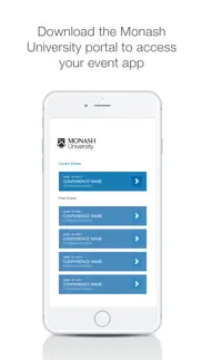 monash university events portal iPhone Captures Décran 1