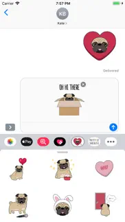 pug love animated dog stickers iphone images 3