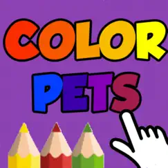 coloring pets book with finger logo, reviews