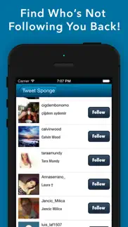 tweet sponge - who unfollowed iphone capturas de pantalla 2