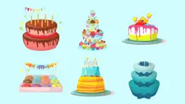 3d happy birthday cake sticker iphone images 3