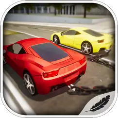 chained cars drag challenge 3d logo, reviews